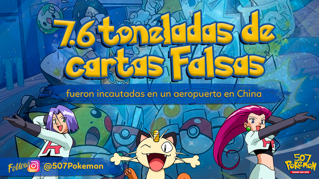 7.6 toneladas de cartas Pokémon falsas