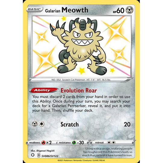 Galarian Meowth #SV086/SV122